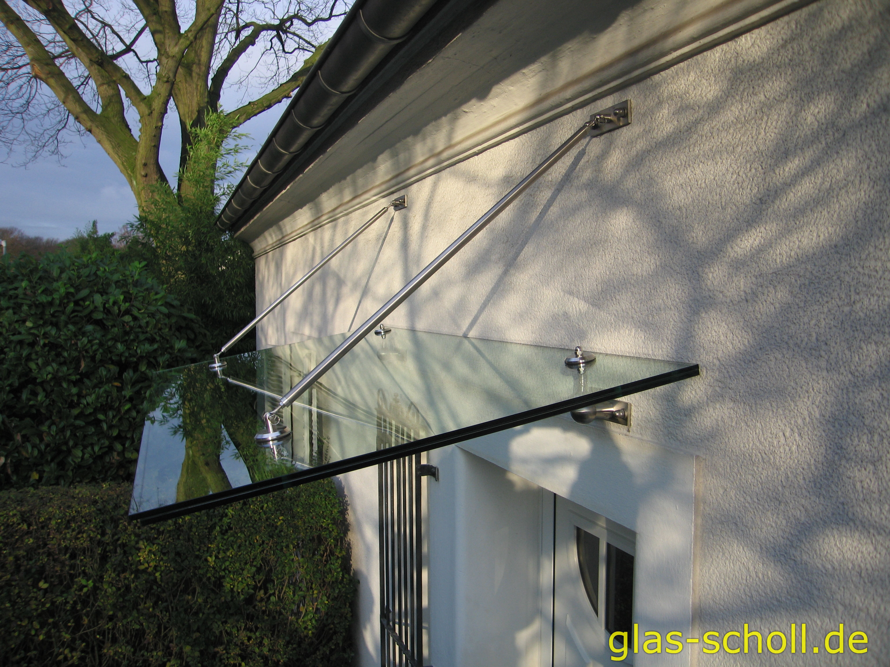 MHOME Glashalterung Edelstahl - Bodenhalter Für Rahmenloses Glas 8-15mm